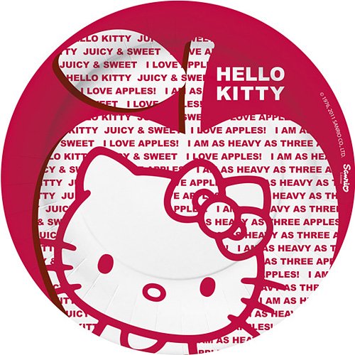 Imagen 1 de WDK PARTNER a1102918 – Ameublement y Decoración – 10 platos – Hello Kitty – Apple – D 23