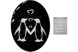 KSBBHDS 1 Piece Glass Ornament, Penguin Ornament, Interesting Gift, Sweet Gift, Couple Gift, Romantic Gift, Creative Design Ornament