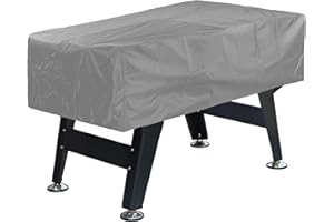 AZATEMGO Tischfußball-Abdeckung aus 420D Oxford-Gewebe, wasserdicht, UV-beständig und staubdicht, Foosball-Abdeckung 160 x 115 x 50 cm (grau)