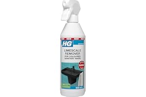 HG Limescale Remover, Colored Sanitary Ware, Powerful for Black Taps, Showers, Sinks 500 ml