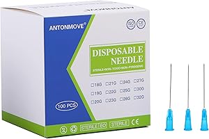 ANTONMOVE Dispensing Accessories Stainless Steel Industrial Pipes Laboratory Supplies 100pcs (23G×40mm)