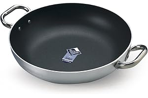 BALDASSARE AGNELLI Pentole Agnelli FAMA10SEL36 Select Tegame in Alluminio, 2 Manici in Acciaio Inossidabile, 36 cm, Argento