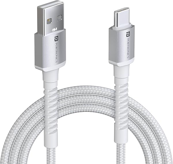 Portronics Konnect X USB to Type C Cable with 3A Output, Fast Charging &…