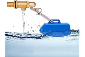 MUYIRTED Valvola Galleggiante In Ottone 1/2 Pollice Valvola Automatica Acqua, Valvole Galleggianti Per Abbeveratoi Rubinetto A Galleggiante Per Vasca Acqua, Abbeveratoio, Serbatoio