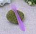 100PCS 3.14" 8cm Plastic Spatulas Spoon Makeup Cosmetic Mask Frosted Tip Spatula Skin Care Facial Cream Spatula for Mixing and Sampling Beauty Products (Purple)