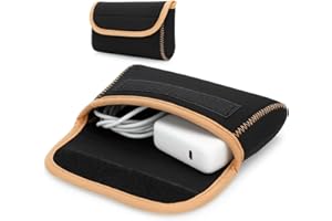 DOB SECHS Travel Cable Organiser Bag, Storage Pouch Bag for Electronic Accessories, Gadget Bag for Cables, Power Bank, Mouse, Charger, Hard Disk, Essentials for Men Women (Tan)
