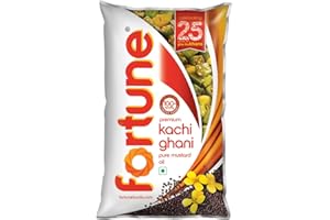 Fortune Premium Kachi Ghani Pure Mustard Oil, 1 ltr pouch