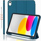 iPad 11.Nesil 2025 A16 / 10.Nesil 2022 10,9 İn&ccedil; Uyumlu Kılıf &ndash; Kalem Tutuculu, Yumuşak TPU Sırtlı, &Uuml;&ccedil; Katlı Standlı Akıllı Kı
