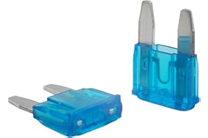 SeKi 5 pièces. mini fusible à fiche plate 15A bleu ; Fusible de voiture 32V/DC, fusible à lame, bateau, remorque, camion, caravane