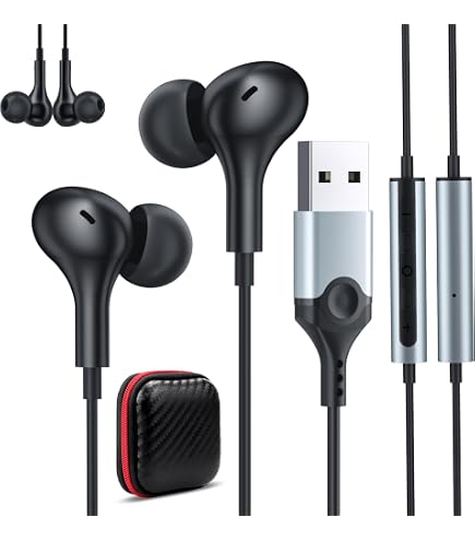 Avalle Vision + Webcam USB HD 1080p Grandangolare, Con Cuffie Monofoniche USB One Ear Con Microfono Cancellazione Rumore Per PC, Teams