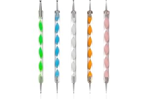 SIKEYDELS 5 stücke Dotting Pen Strass Nail Art Dotting Tools Nail Design Marbleizing Werkzeug für Punkte und zum Marmorieren