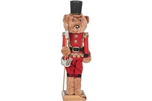 URBNLIVING Teddybär, Nussknacker, Solider in Uniform, Dekoration, Ornament, Statue, Geschenk, Heimdekoration (38 cm)