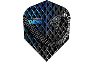 Harrows Taipan | Ailettes de fléchettes 100 microns, standard n°6, plusieurs tailles, plusieurs couleurs