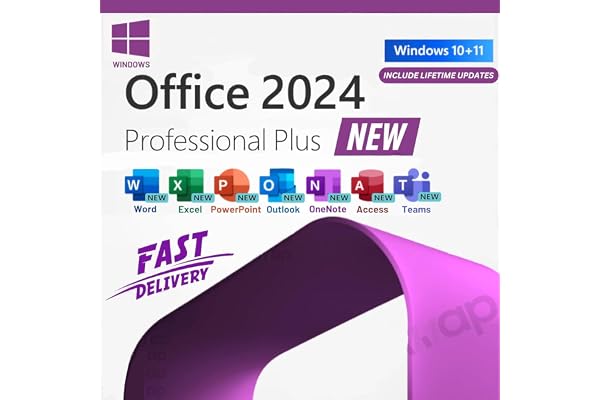 MS Professional Plus LTSC 2024 (Complete Suite) NEW 2025 Released Retail License Key for Windows 10/11 (1 User/PC, Lifetime Validity) Unlimited Reinstallations & Regular Updates