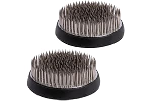 XINSHENG Blumenarrangement Halter Blumenfrosch Edelstahl Pin Frosch Runde Blumenarrangements Blumenfroschhalter Blume Frosch Edelstahl (8cm 2 Stück)