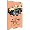 ArtinKart- Photography Camera Wall Decor, Photographer Friend Gift, Quotes Poster For Room Decoration, Posters for Photo Studio (12X18 Inches, Multicolor, Unframed)