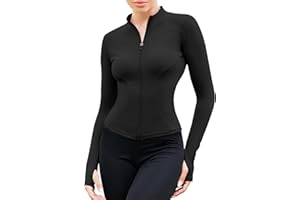 EFFAN Damen Sportjacke Yoga Shirt Langarm Fitness Eng Sportshirt Langarmshirt Laufshirt Laufjacke Gym Trainingsjacke Tops Sport Jacke