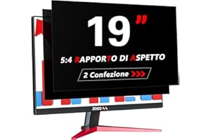 ZOEGAA Pack de 2 filtres de confidentialité pour Moniteur 19 Pouces 5:4 développés et Produits en Usine, Film de confidentialité Amovible et Anti-lumière Bleue pour Moniteur 19 Pouces pour HP Dell AC
