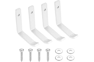 SiGuLiKeJi 4 Pcs Ganchos para Colgar Bicicletas, Gancho Pared de Garaje, Gancho Bicicleta Pared, Ganchos Pared de Garaje Garage, Soporte Ganchos en J para Colgadores Herramientas Eléctricas, Blanco
