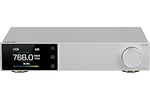 FANMUSIC Topping D70 PRO OCTO HiFi DAC Bluetooth 5.1 Support LDAC with RCA XLR Output Remote Control Hi-res Audio Decoder (Silver)