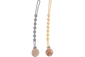 ADEGO Chupetero de Silicona - Porta Chupetes Bebé con Cadena, Seguro y Duradero (azul)