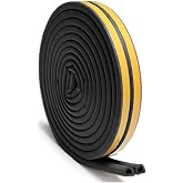 6 Metre Siyah Pvc Doğrama Kapı Pencere Soğuk Ge&ccedil;irmez Sızdırmaz İzolasyon Fitil Yapışkanlı 3x2=6 mt (Siyah, 6)