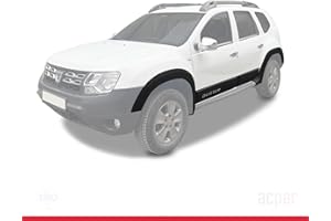 acpar Compatible avec Dacia Duster (HS) 2010-2017 Fender Protecteur de Passage de roue pare-chocs Garde-boue et protection laterale Protection de la carrosserie voiture Kit NOİR