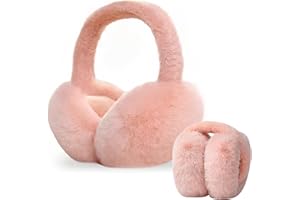QILUCKY Adjustable Warm Earmuffs Plush Fluffy Winter Ear muffs Ear Warmers For Women Girls