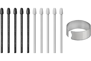 SUEEWE 10X Puntas de Repuesto para Wacom One Standard Pen (2023 Edition) para Wacom One 13 Touch (DTH134) / Wacom One 12 (DTC121) / Wacom One M (CTC6110) / Wacom One S (‎CTC4110), Grau + Felt
