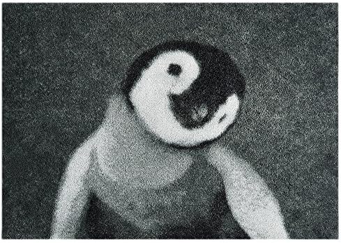 'Mint Rugs 102863 _ 50x70 Statement Mat "Penguin, Synthetic, Grey, 70 x 50 x 0.7 cm