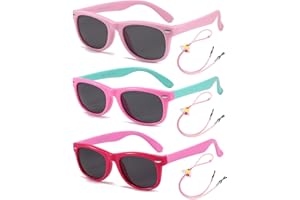 Rocf Rossini Kinder Sonnenbrille Flexibel Polarisierte Shades für Baby Jungen und Mädchen UV400-Schutz Brillen Alter 2-8
