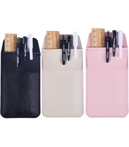 Ashton And Wright - Portapenne Triplo In Metallo Con Clip Da Tasca - Ideale Per Medici/infermieri/piloti - [confezione Da 3] - Oro Rosa, Rosso E Viola - Foto 7