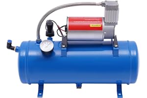 Kompressor, 12 V 23 A tryckluftskompressor, 150 Psi viskande kompressor, tryckluftspanna med 6 l panna, 50 L-tank, lufttrycks