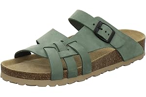 AFS-Schuhe Damen Pantoletten aus echtem Leder, hochwertige Hausschuhe für Frauen Made in Germany