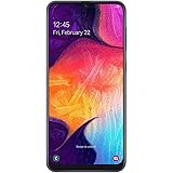 Samsung Smartphone Galaxy A50 (16,3 cm (6,4 pouces), mémoire interne 128 Go, 4 Go de RAM, noir – Version allemande