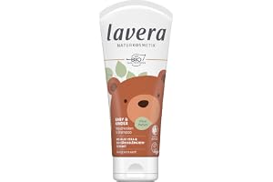 lavera Baby & barn tvättlotion och schampo – skonsam mot huden – skonsam rengöring – utan dofter och konserveringsmedel – veg