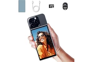 Shimbol CP5 5 Inch Phone Vlog Selfie Monitor Screen with Magnetic Silicone Case, 500nit 1080P Touch Screen Selfie Monitor with Aluminium Housing and Bluetooth Remote Control for iPhone Android