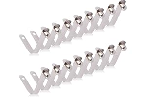 INCREWAY Lot de 16 clips à ressort en acier inoxydable de 8 mm pour tente de camping, kayak, pagaie