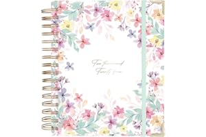 Nukua Notes - Agenda 2024 Enero a Diciembre (12 meses) - Día Página - A5 (15,5x20,5 cm) - Español e Inglés - Anillas doradas - Martina