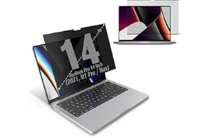 S YTALAND Ytaland Filtro de Pantalla de privacidad magnético para MacBook Pro 14" (2021, M1 Pro), Protector de Pantalla de privacidad Anti-luz Azul, para MacBook Pro 14