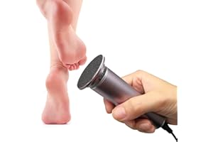 AONOLOVO Electric Foot File Hard Skin Remover, Powerful Electric Callus Remover Foot Sander Pedicure Tools Dead Skin Remover, Speed Adjustable, with 60pcs Replacement Sandpaper (Gray)