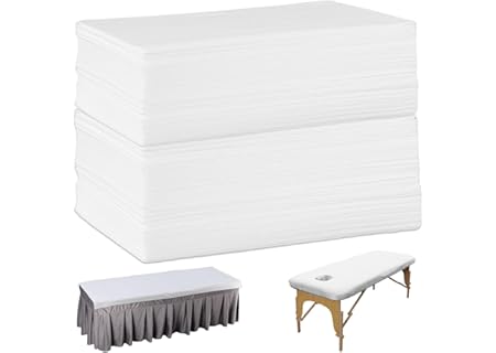 100 stycken engångslakan för massage, massagebord, lakan, fleece-tyg engångslakan, dra-på-lakan för - Amazon Deal & Rabatt