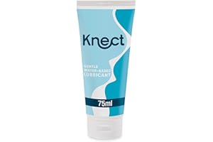 Knect Personal Water Based Lube 75ml, Fragrance Free, Safe for use with latex and polyisoprene Condoms, Non Staining Personal Lubricant, Easy to Rinse off