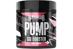 Warrior Pump Non Stim Pre-Workout Powder 225g – Nitric Oxide Supplement – Contains Citrulline Malate, Cyclic Dextrin for Energy, Focus, and Performance – 30 Servings (Pink Lemonade)