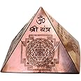 Qukiy Energize Copper Pyramid Vastu Dosh Nivaran with Syllable Mantra,Shri Kuber Mantra with Ganesha Yantra Home Decor -Puja Item -Diwali Gift