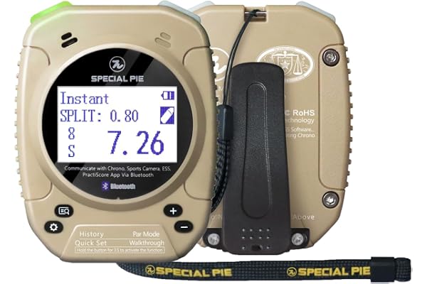 SPECIAL PIE Shot Timer – Idéal pour tireurs et Range Officers dans Les compétitions USPSA, IPSC, IDPA, Cas, PRS et Steel Challenge (Kaki)