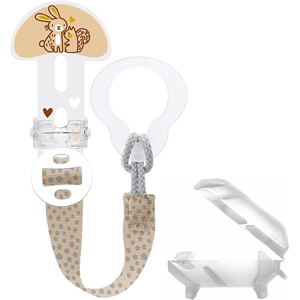Nastri Per Ciuccio Nip - Set Da 2, Con Anello In Silicone, Prodotto In Germania - Foto 6