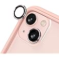 RhinoShield [Pack of 2] Camera Lens Protector Compatible with [iPhone 13/13 mini] | Impact Protection - High Clarity and Scratch/Fingerprint Resistant 9H Tempered Glass with Aluminum Trim - Pink