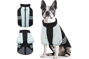 PUMYPOREITY Płaszcz dla małego psa, wiatroszczelna, ciepła kurtka puchowa, outdoorowa, dla zwierząt domowych, odblaskowa, regulowana, kamizelka na zimę, ubrania dla szczeniaków, sweter, odzież, dla psa,