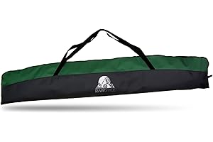 Rawstyle Model 2 Ski Bag for Adults Ski Poles 160 cm or 180 cm Waterproof Ski Bag Ski Cover Winter Sports Ski Storage